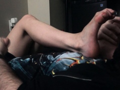 Foot fetish Close up feet and toes tease