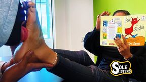 FOOT SLAVE TRAINING : DAY 1 EBONY FEET