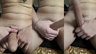 Flopping soft limp cock