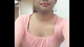 Crossdresser teasing