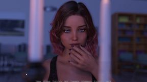 3D Hentai babe takes big cock in deep throat and doggystyle