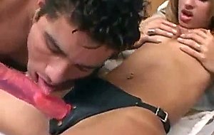 Tgirls cock and strap-on for chaps satisfaction