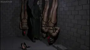 Hijab Goddess Makes Slave Cum Staring at Her Feet, Shoe Smelling BDSM