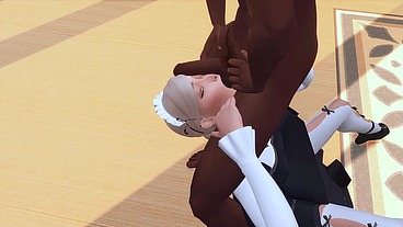 SEXY MAID WAS INTERVIEWED FOR HARD ANAL SEX BY THE BBC (SIMS 4 + HENTAI + SFM)