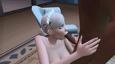 SEXY MAID WAS INTERVIEWED FOR HARD ANAL SEX BY THE BBC (SIMS 4 + HENTAI + SFM)
