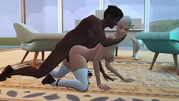 SEXY MAID WAS INTERVIEWED FOR HARD ANAL SEX BY THE BBC (SIMS 4 + HENTAI + SFM)