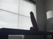 Luna Stays Ride Big Dildo in Fancy Hotel!