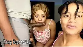 Two lesbians enjoy BBC in a live stream