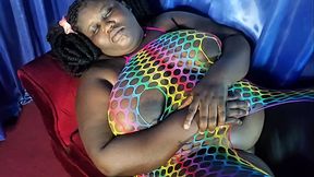 Sexxxy Ssbbw Thick pussy Bae relaxed dreaming about the DRILLING her husband'_s small boy gave her last week!!!