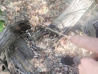 T BEAUTY pees in public by creek