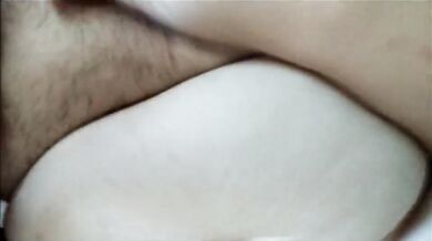 Big girl rides her thick strap dildo till husband comes home