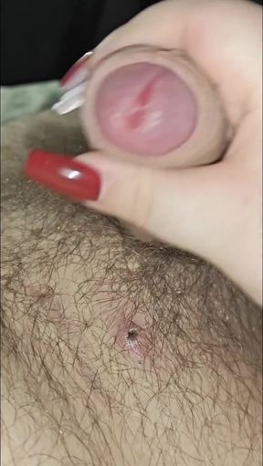 Watch me take control over my slutty boyfriends small dick and give him an never ending orgasm