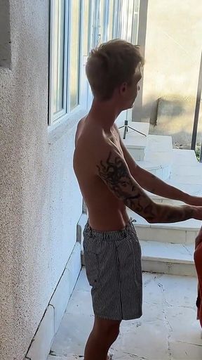 Caught Me Jerking off to a Cute Guy, Fucked His Tight Ass Hard Part 1