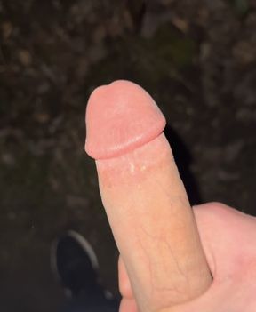 Jerk off outside and cum on the car 💦
