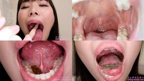 Kozue Minami - Showing inside cute girl's mouth, chewing gummy candys, sucking fingers, licking and sucking human doll, and chewing dried sardines mout-135 - wmv 1080p