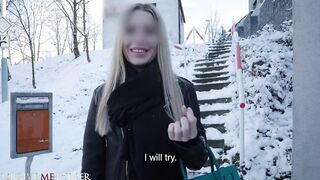 Bae blonde fellatio addict gets hardcore hard fucked after confessing her love for huge penis