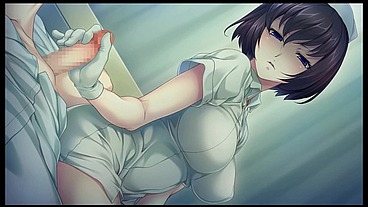 Nope Nope Nurses [ FEMDOM HENTAI game ] Ep.3 special treatment to make him cum !