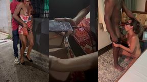 hotwife exibicionista: belinha tirou a calcinha no bar lotada...ela provocou o amante em pleno samba, enquanto o corno registrava cada detalhe!