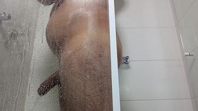 yuri gaucho - bear xxl cock showering horny and handjob with big cumload