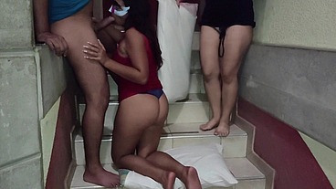 hacemos un trio en los pasillos del hotel, adrenalina pura, creo que nos pillaron / PARTE 2 / / ChloeBearwolf / LeandroZimmer