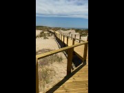 I took out my favorite lollipop to play on the beach