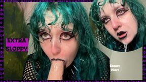 Goth Deep Throat (Extra Sloppy)