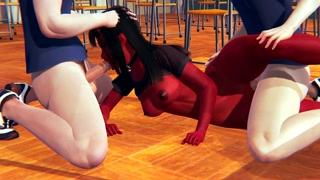 Succubus Meru hard double penetration