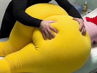 Big Ass Mother in Law Entreats for a Massage and Gets So Juicy