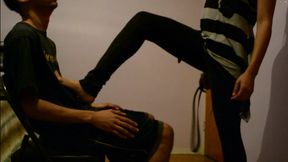 Barefoot Ballbusting Trample Domination