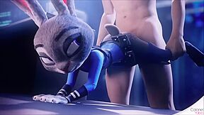 Petite 3d Furry Judy Hopps Taking Human Rod From Behind