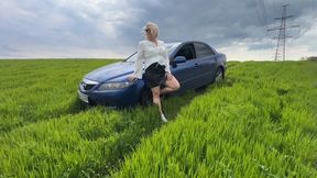 Stuck Twice on a Country Road - CAR STUCK WMV