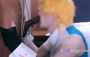 Sissy Beach Interracial Anal