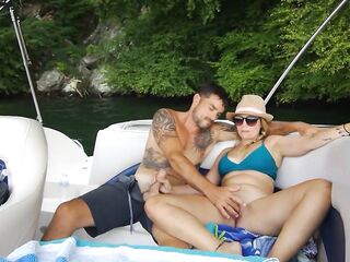 Some pleasure with public sex on our boat
