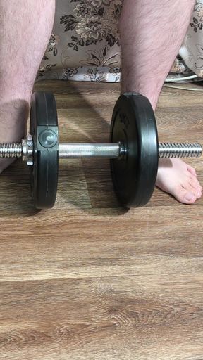 Workout warmup before jerking off