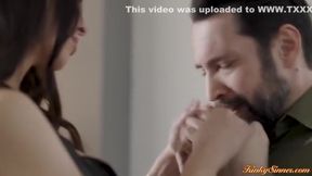 Guy Fingering His Hot Big Tits Mistress