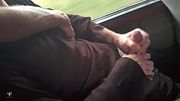 I give a stranger a blowjob and get cum in my mouth in the back of a bus