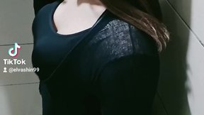 Asian crossdresser performing solo