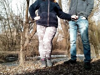 A aged milf helped me pee and then licked my weenie