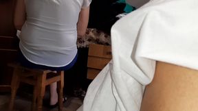 While Our Teacher Is Checking Homework, My Friend and I Are Doing Dirty Deeds Behind Her