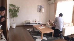 Beautiful wife gets creampie while hubby watches