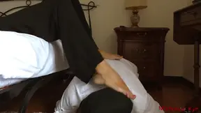 Neglected Sub Licking Mistress's Feet Until She Commands Attention
