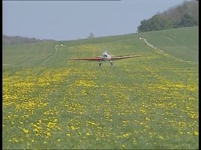 Stunning redhead slut gets outdoor fucked by pilot