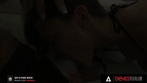 Naughty fun with hot trans honey foxxx: a devilish encounter with a wet pussy and strap-on