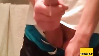 Twink Masturbating in Underwear and Cumming Multiple Times