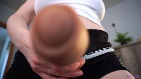 Busty Butch Lesbian Cuckolds You With Strap-on