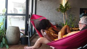 Ebony MILF Fucking in a Hammock for the First Time Was Epic