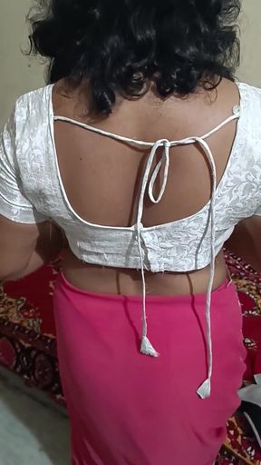 Desi Indian Beautiful Telugu Aunty Saree Fucking Hot Romance Pussy Doggy Style