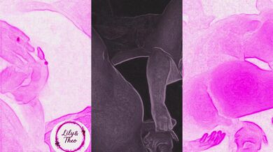 Married woman swallowing a big cock, gagging and playing with the guy's ass in 69.