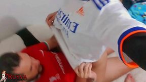 18yo gets creampied during game break