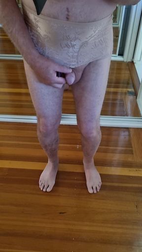 Big panties for the little cock